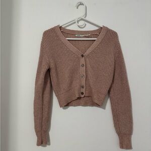 Kimchi Blue Dusty Pink Button-Up Cardigan